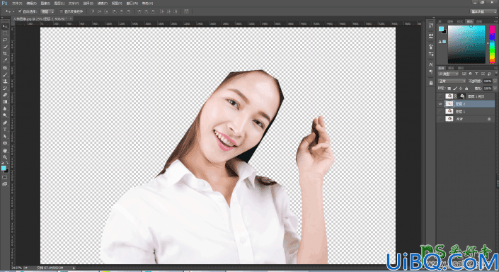 利用photoshop通道工具快速抠出美女人像头发丝，Photoshop抠头发教程实