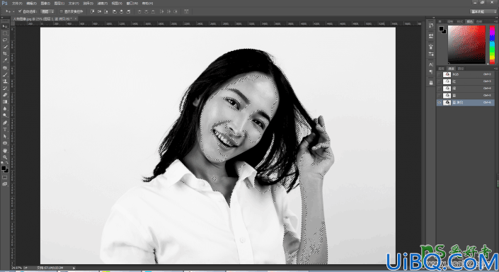 利用photoshop通道工具快速抠出美女人像头发丝，Photoshop抠头发教程实