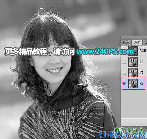 Photoshop抠头发教程：精细抠出外景美女人像的细头发丝，学会怎样抠头发