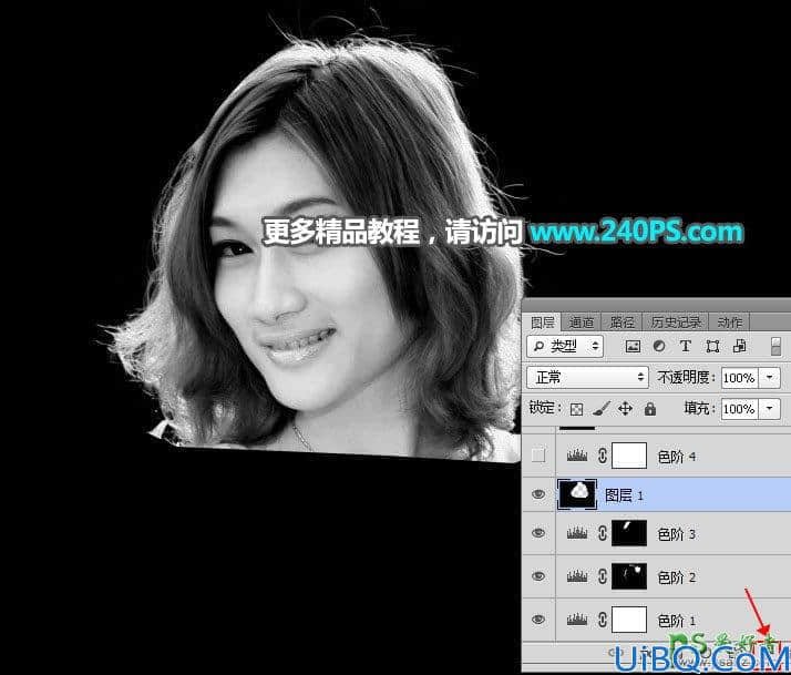 学习用Photoshop通道及调色工具给金发美女人像快速把发丝与背景分离出来