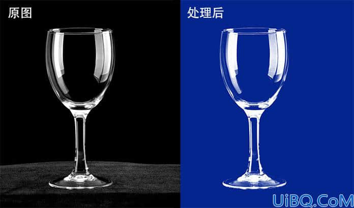 photoshop用色彩范围快速抠出红酒酒杯