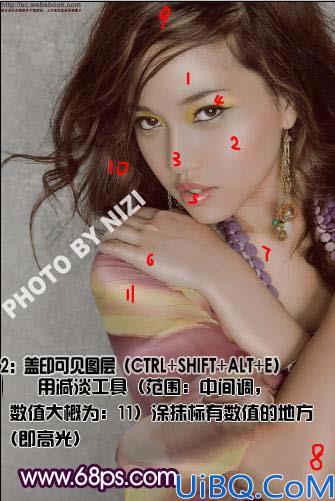 Photoshop调出人物肤色个性灰色质感色调