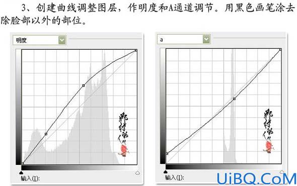 Lab模式下快速给人物磨皮及美白