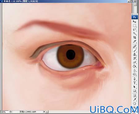 Photoshop鼠绘超精细的人物眼睛