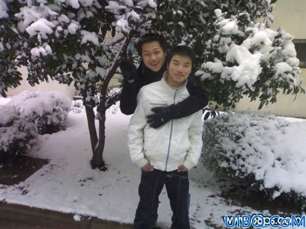 Photoshop简单给雪景图片加点梦幻色彩