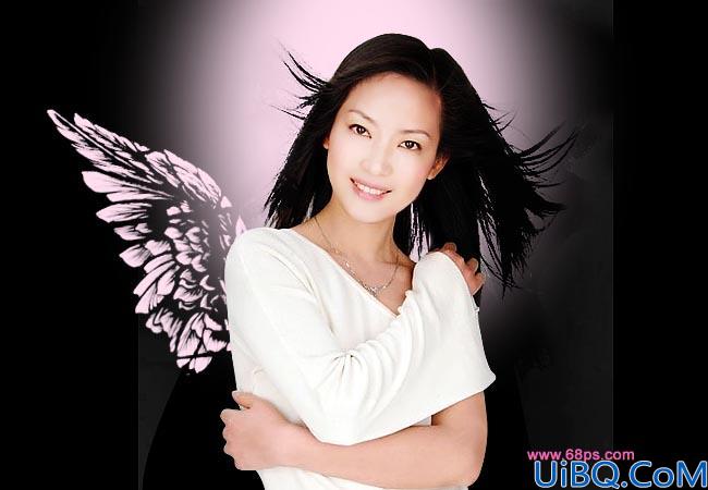 Photoshop制作个性签名--天使的翅膀