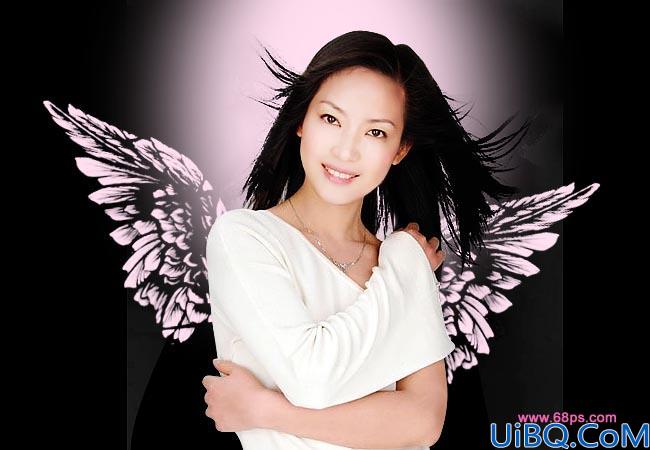Photoshop制作个性签名--天使的翅膀