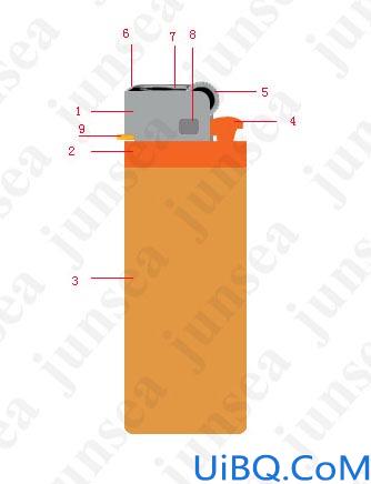 打火机的绘制