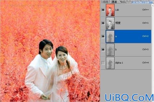 Photoshop“ LAB模式”为婚纱照片调色