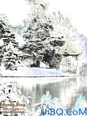 Photoshop把照片打造成雪景教程