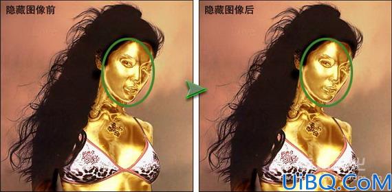 Photoshop把照片打造成黄金人体教程