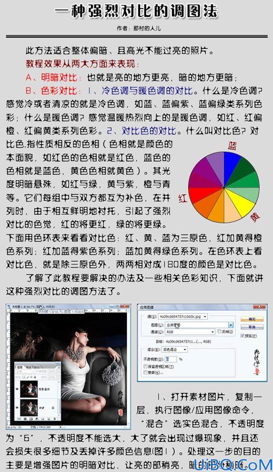 Photoshop强烈对比调图教程