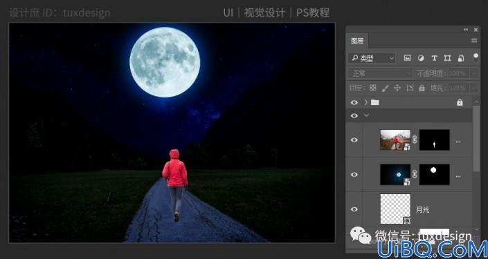 梦幻合成，在Photoshop中创建一个在夜色中跑步的健身者