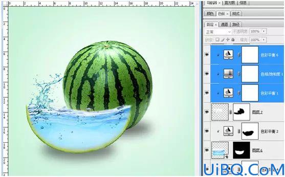 奇幻合成，通过Photoshop合成一个创意的西瓜鱼缸