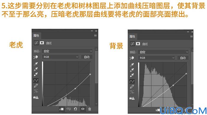 场景合成，合成巨型老虎魔幻场景