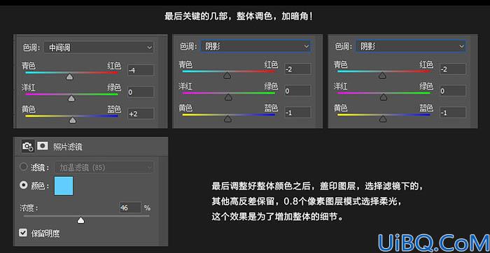 场景合成，合成走在阴冷雨夜小巷街头效果