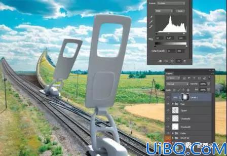 创意合成，用Photoshop创建超现实的铁轨