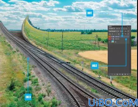 创意合成，用Photoshop创建超现实的铁轨