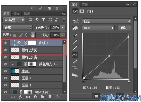 场景合成，合成一张在沙漠游泳的奇幻场景