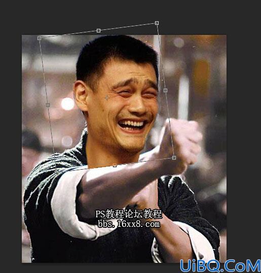 用Photoshop给明星甄子丹合成换上姚明的脸