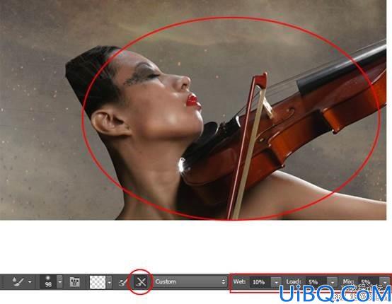 Photoshop CS6合成浴火天使效果图片