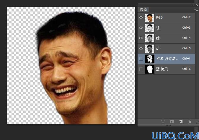 用Photoshop给明星甄子丹合成换上姚明的脸