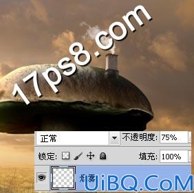 Photoshop照片合成蘑菇屋教程