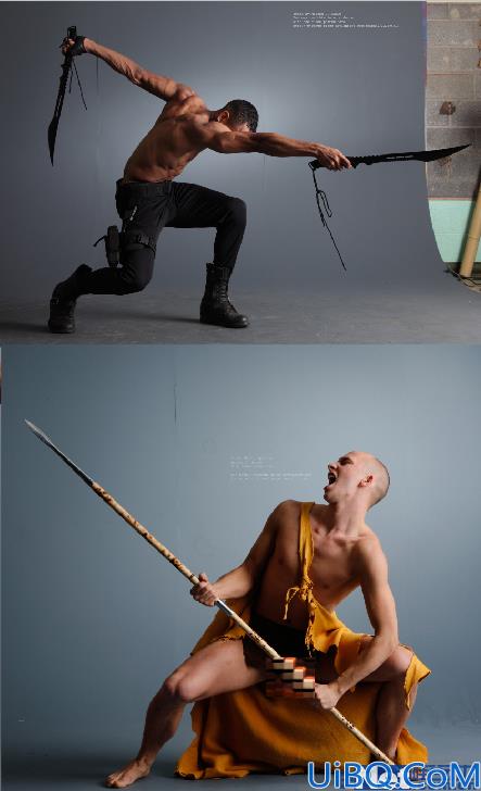 Photoshop合成被砍头的决斗武士图片