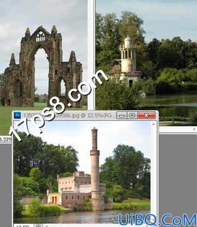 用Photoshop合成巍峨城堡场景