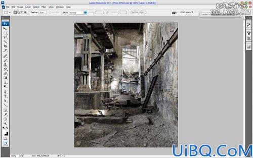 Photoshop合成颓废特效-废墟