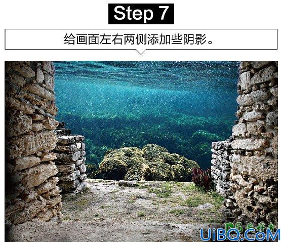 Photoshop创意合成众水族馆中钻出的大鲨鱼特效图片