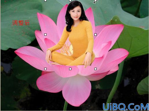 Photoshop图像的合成—花中仙子的制作
