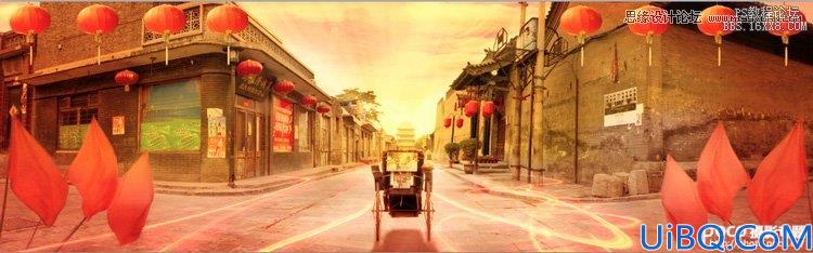 Photoshop合成一幅全景中国风创意场景