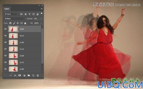 Photoshop美女人像合成教程：创意打造人像幻影效果图，时尚风格人像幻影