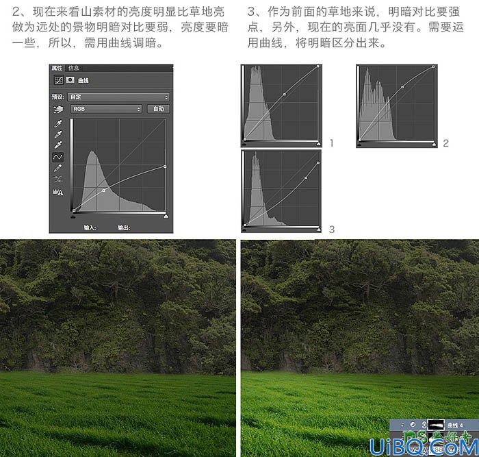 Photoshop图片合成教程：创意打造唯美大树下美女与鹿王的意境场