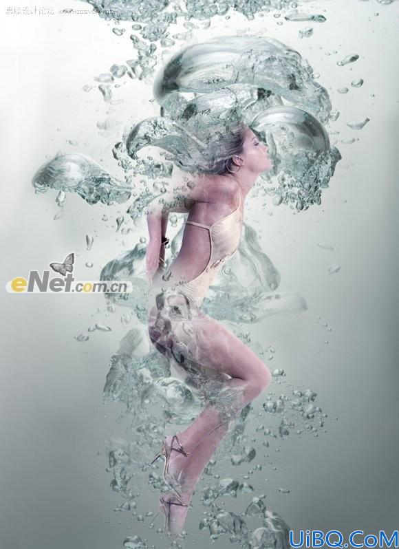 photoshop创意合成教程:美女戏水教程