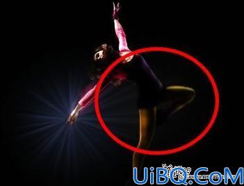Photoshop照片合成实例:黑夜中眩光芭蕾舞者
