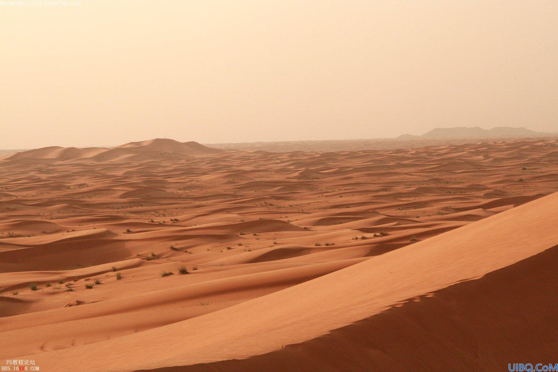 PhotoShop合成神奇的沙漠海市蜃楼景观的教程