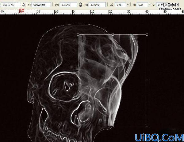 Photoshop合成教程:制作骷髅烟雾禁烟标志