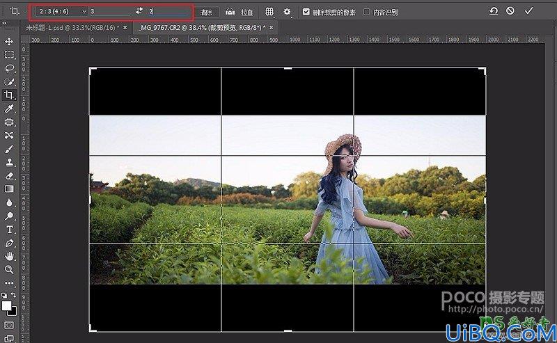 Photoshop摄影后期调色教程：通过局部处理给mm田园照调出电影主题效果