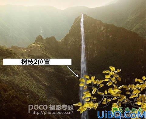 Photoshop图片合成实例：创意打造霞光中西域古建筑屹立在山峰中的场景特