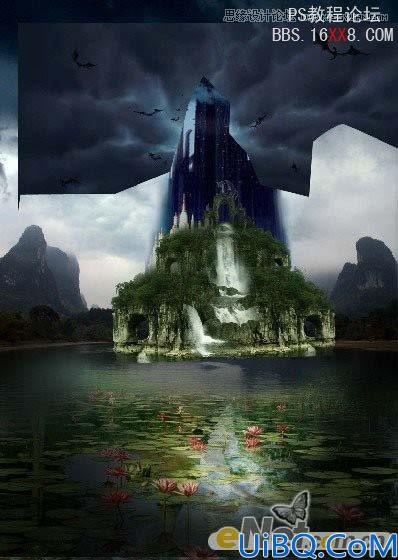 Photoshop创意合成教程:经典合成神秘的古龙堡