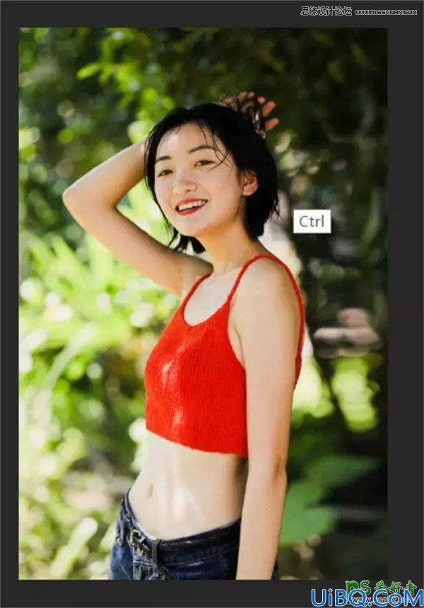 Photoshop后期调色：利用简单的方法给外景美女照片调出复古胶片艺术效果