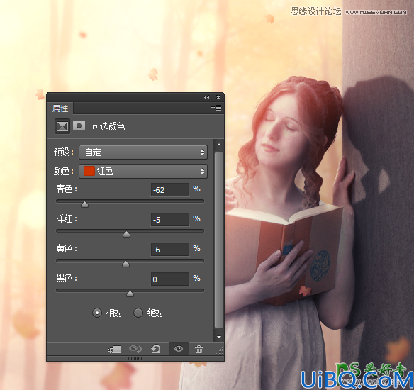 Photoshop人物合成实例教程：创意合成梦幻意境森林中的唯美少妇效果图