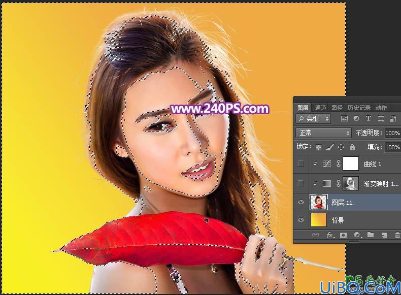 Photoshop给可爱女生照片调出时尚艳丽的彩色半调效果。