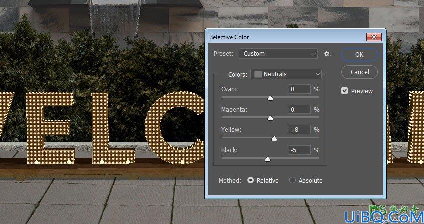 利用新版Photoshop软件中的3D工具制作立体风格的矩阵LED字体，LED字效