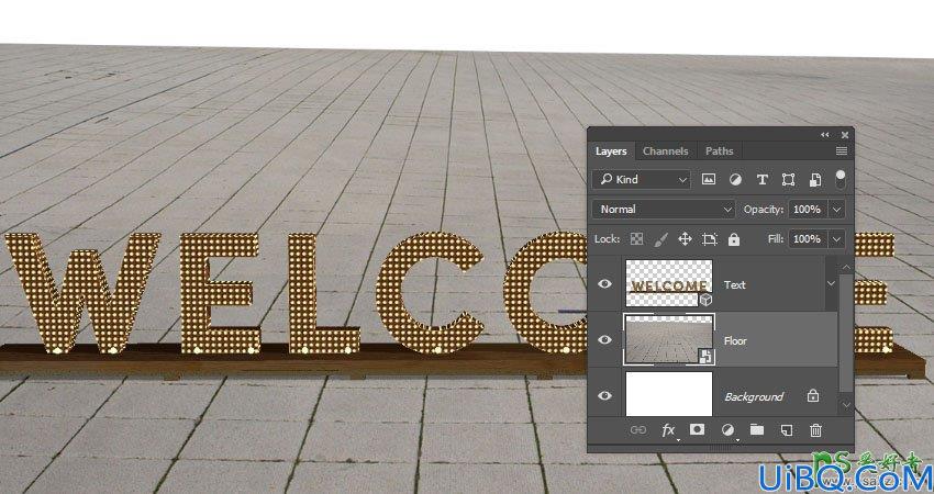 利用新版Photoshop软件中的3D工具制作立体风格的矩阵LED字体，LED字效