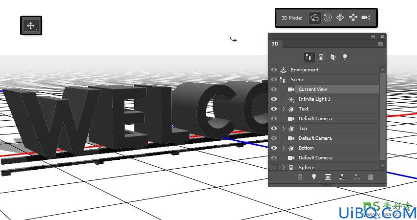 利用新版Photoshop软件中的3D工具制作立体风格的矩阵LED字体，LED字效