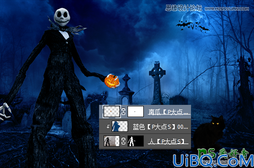 Photoshop合成教程：利用素材创意合成恐怖风格的万圣节海报实例教程