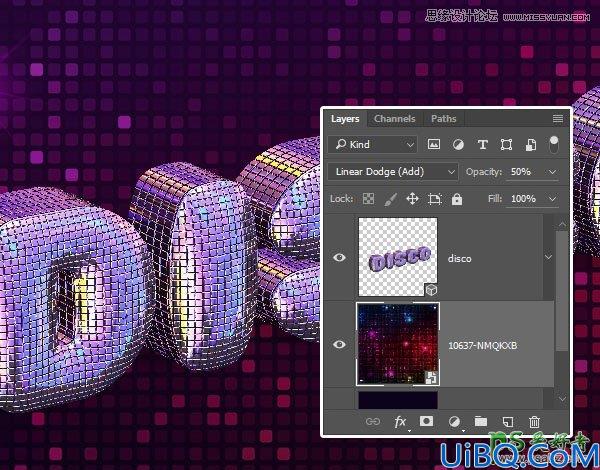 利用photoshop3D工具制作凹凸纹理镜像球效果的艺术文字